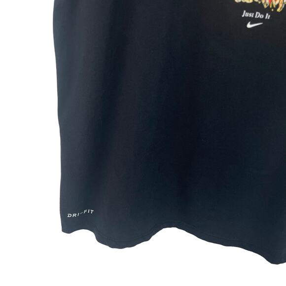 Nike Dri Fit Black Basketball Net T-Shirt Men's Large - Picture 3 of 7
